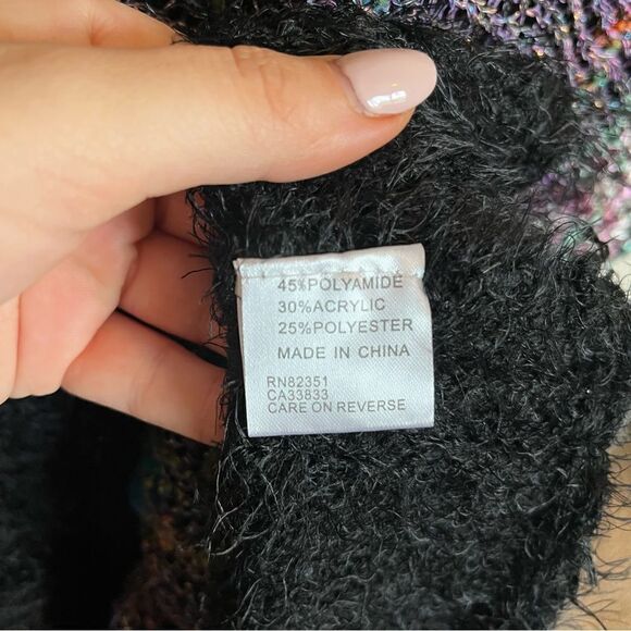 Shu Shu Patchwork Shag Sweater - Picture 11 of 13